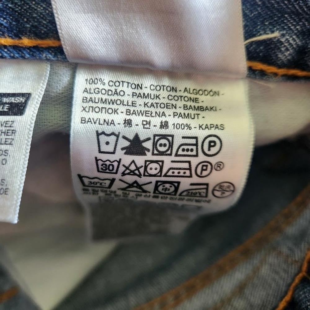 Levis 505 Regular Fit Straight Leg Jeans Mens 34x36 Blue Medium Wash Denim 352 - Picture 4 of 5